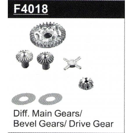 HBX 16886 1/14 4WD 2.4G RC Car Diff.Main Gear/Bebel/Drive Gear