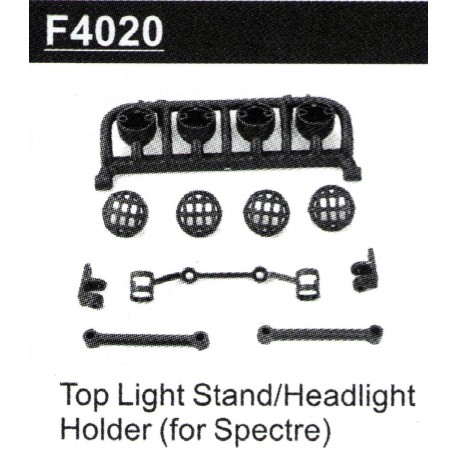 HBX 16886 1/14 4WD 2.4G RC Car Top Light Stad + Led + Holder