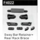 HBX 16886 1/14 4WD 2.4G RC Car Sway Bar Retainer + Rear Rack Brace