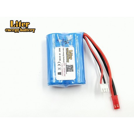 7.4 V 1300 mAH 20C 18500 Lipo Battery 2S
