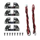 4pcs 5V LED Night Navigation Light High Power Light Rack LED Board with Cable for FPV Quadcopter F330 F450 F550 RC Drone