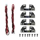 4pcs 5V LED Night Navigation Light High Power Light Rack LED Board with Cable for FPV Quadcopter F330 F450 F550 RC Drone