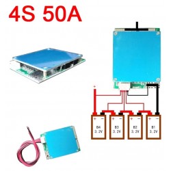 4S 12.8V 50A Lifepo4 lithium iron phosphate BMS battery protection board w balance 3.2v