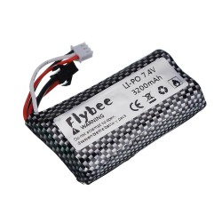 SM plug 2S Battery For wltoys 104310 104311 MN99S D90 H101 U12A S033g Huina1592 spare parts 7.4v 3200mah Battery 18650