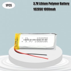 3.7V 1000mAh 102050 Lithium Polymer Li-Po li ion Rechargeable Battery