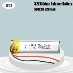3.7V 220mAh 501240 Battery Li-Polymer Rechargeable Battery 501240 Li Po