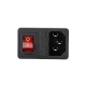 250V 10A AC 3 in 1 Fuse Power Supply Socket Connector Rocker Switch