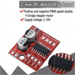 L298N Double H Bridge Motor Driver Board Stepper Motor L298 DC Motor Driver Module Green Board for Arduino