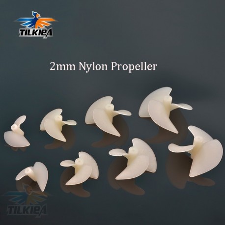 1Pair Rc Boat DIY 2mm Propellers D26mm /28mm/36mm/42mm CW/CCW Electric Nylon Prop