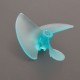 Rc Nylon Blue Propeller 3 blades Propellers High Strength for 4.76mm Shaft