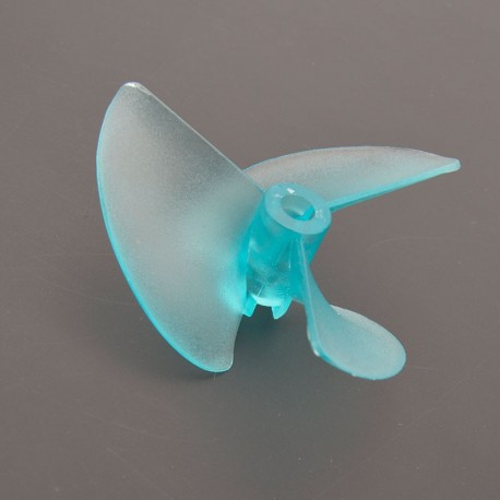 Rc Nylon Blue Propeller 3 blades Propellers High Strength for 4.76mm Shaft