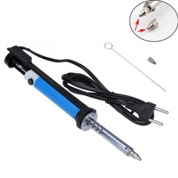 30W Handheld Electric Tin Suction Sucker Pen Desoldering Pump Soldering Tool AC