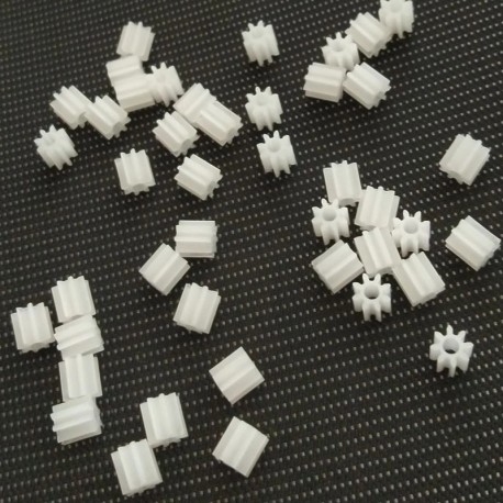 5pcs DIY Toy Motor Gear 130Motor 0.5M 2mm Nylon copper Shaft 8T/9T/12T/15T MINI 4wd motor Gear Box