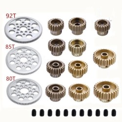 Alloy 7075 Hard Coated 48P Motor Gear 18T 19T 20T 21T 22T 24T 26T 28T 27-33T For 1/10 RC Car