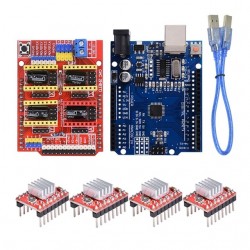 Geekcreit® CNC Shield UNO-R3 Board 4xA4988 Driver Kit With Heat Sink For Arduino Engraver 3D Printer