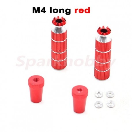 2 PCS Aluminum RC Rocker head M4 Transmitter Gimbal Sticks Ends