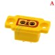 1PCS XT90E-M Brass Gold Plated Male Connector with Dust-proof Cover PVC Plug