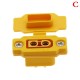 1PCS XT90E-M Brass Gold Plated Male Connector with Dust-proof Cover PVC Plug