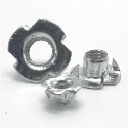 50PCS M3 M4 M5 M6 M8 M10 Metric Zinc Plated Carbon Steel T Nuts 4 Prongs Knock In Wood Captive Nut