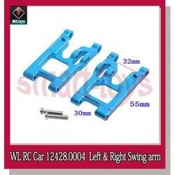 12428 Suspension Arm 12428-0004 Left Right Arm Metal for Wltoys 12423 12428 RC Car Parts