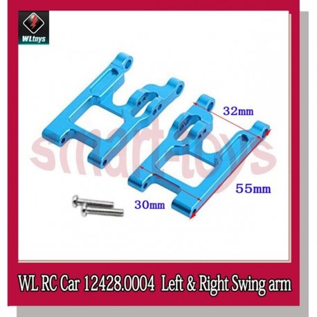 12428 Suspension Arm 12428-0004 Left Right Arm Metal for Wltoys 12423 12428 RC Car Parts