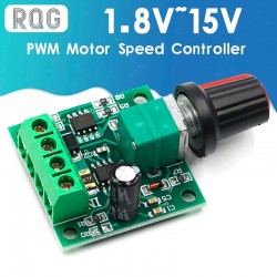 DC 1.8V 3V 5V 6V 12V 2A PWM Motor Speed Controller Low Voltage Motor Speed Controller PWM 0~100% Adjustable Drive Module