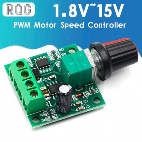 DC 1.8V 3V 5V 6V 12V 2A PWM Motor Speed Controller Low Voltage Motor Speed Controller PWM 0~100% Adjustable Drive Module
