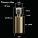 3DSWAY Bi-Metal V6 Heat Break All Metal Heatbreak Titanium Alloy Brass M6 Thread M7 Smooth Throat