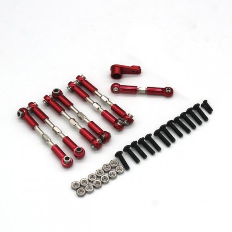 6PCS A Set 1:14 Metal Accessories for Wltoys 144001 RC Car Parts