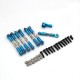 6PCS A Set 1:14 Metal Accessories for Wltoys 144001 RC Car Parts