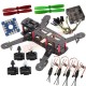 3K Carbon Fiber FPV 4-Axis 250 Quad Kit Combo CC3D Emax