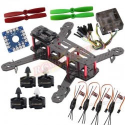 3K Carbon Fiber FPV 4-Axis 250 Quad Kit Combo CC3D Emax