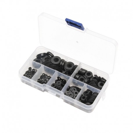 250PCS Nylon Washers M2 M2.5 M3 M4 M5 M6 M8 Nylon Washers Plastic Insulation Spacers