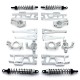 For WLtoys 104009 1/12 12402 12409 RC Car Parts Metal Upgrade And Modification Parts Swing Arm Steering Cup Shock Absorber