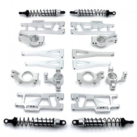For WLtoys 104009 1/12 12402 12409 RC Car Parts Metal Upgrade And Modification Parts Swing Arm Steering Cup Shock Absorber