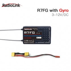 Radiolink R7FG 7CH 2.4G Gyro and Two-Way Transmission Telemetry Long Range FPV Car and Boat Receiver for RC6GS RC4GS T8S T8FB
