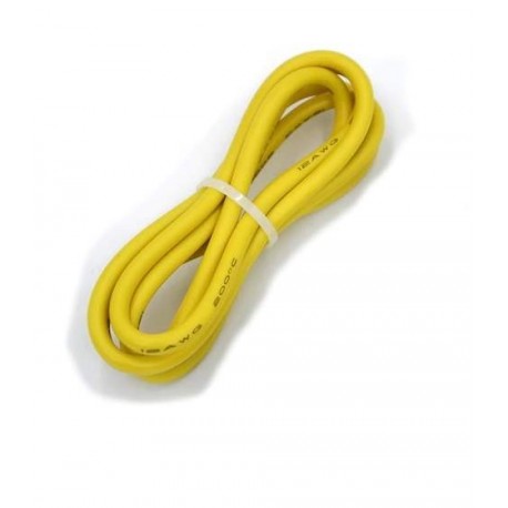 Silicone Wire 12AWG (1mtr) YELLOW