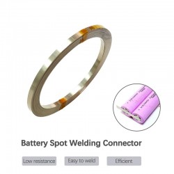 0.1x5 Nickel Plated Steel Strip Nickel Plate Strap Strip Sheets for 18650 Battery