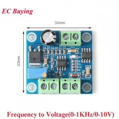 PWM to Voltage Converter Frequency Voltage Converter Board Module 0-10KHz to 0-10V 0-10V to 0-10KHz