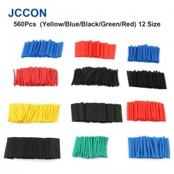 560Pcs Heat Shrink Wire Cable Tubing Tube Wrap Sleeve Shrinkable 2:1 Set Kit