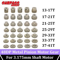 SURPASS HOBBY 48DP 3.175MM 21T 22T 23T 24T 25T Pinion Gear Set for 1/10 RC Off-road Buggy Monster Truck 3.175mm