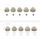 SURPASS HOBBY 5PCS Metal Pinion Motor Gear 64DP 21-50T 3.175mm Shaft for 1/10