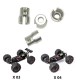 4Pcs Metal Axle Drive Cup for XLF X03 X04 X-03 X-04 1/10 RC Car Brushless Monster Truck Spare Parts Accessories