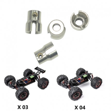 4Pcs Metal Axle Drive Cup for XLF X03 X04 X-03 X-04 1/10 RC Car Brushless Monster Truck Spare Parts Accessories