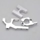 Metal Motor Mount Base Bracket Holder Center Gear Mount Set for Wltoys 104001 1/10 RC Car Upgrade Parts