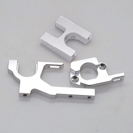 Metal Motor Mount Base Bracket Holder Center Gear Mount Set for Wltoys 104001 1/10 RC Car Upgrade Parts