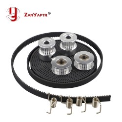 3D Printer Parts GT2 Pulley 20 Teeth Bore 5mm GT2 6mm Timing Belt & 2X Idler 4X Tensioner for 3D printer kit