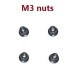 Wltoys XK 22201 RC Car spare parts M3 nuts