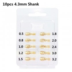 1.0/1.6//2.0/2.4/3.0/3.2mm 6 Pieces Mini Drill Brass Collet Chuck for Dremel Rotary Tool Including dremel accessories