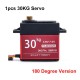 30KG 25T Waterproof Metal Gear Digital Servo For RC Models 180 Degree Aluminium